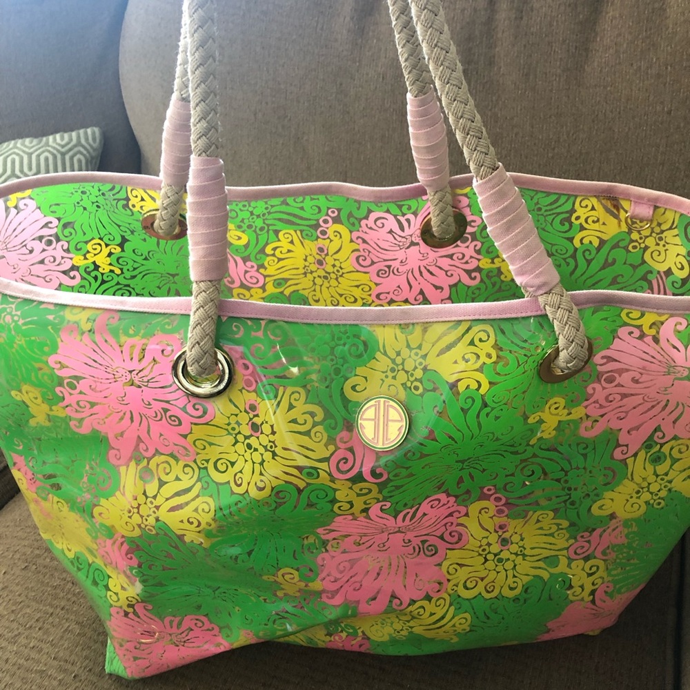 Lilly Pulitzer beach bag or tote!